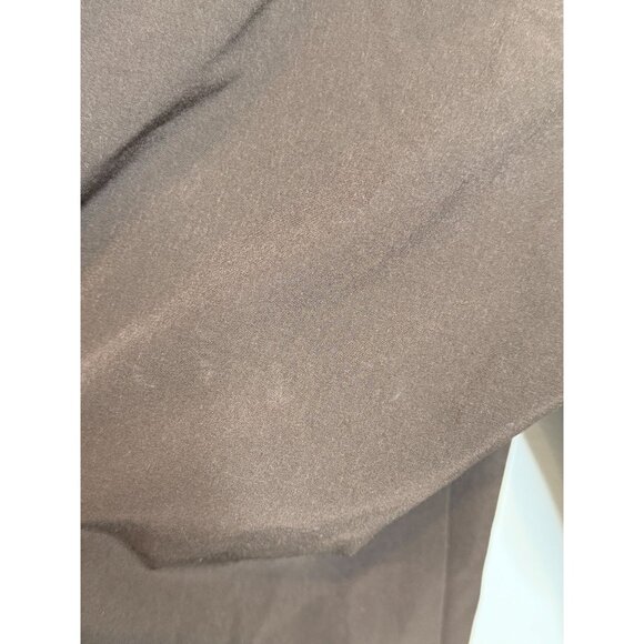 Chico’s Zenergy Pants Womens 1 M Brown Gold Zip Capri Pull On Stretch Athleisure - Picture 9 of 16